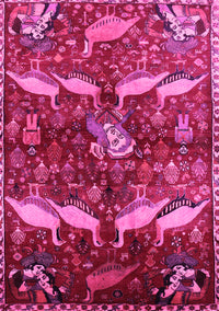 Animal Pink Traditional Rug, tr735pnk