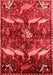 Animal Red Traditional Area Rugs