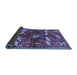 Sideview of Animal Blue Traditional Rug, tr735blu