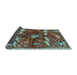 Sideview of Animal Light Blue Traditional Rug, tr735lblu