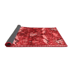 Animal Red Traditional Area Rugs