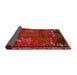 Sideview of Traditional Sienna Brown Animal Rug, tr736