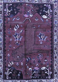 Animal Blue Traditional Rug, tr736blu