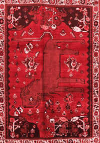 Animal Red Traditional Rug, tr736red