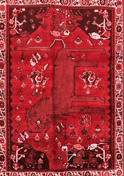 Animal Red Traditional Area Rugs