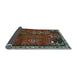 Sideview of Animal Light Blue Traditional Rug, tr736lblu