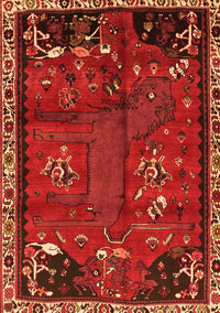 Animal Orange Traditional Rug, tr736org