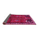 Sideview of Animal Pink Traditional Rug, tr736pnk