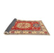 Sideview of Traditional Red Geometric Rug, tr737