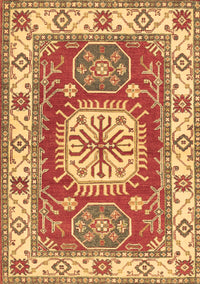 Geometric Brown Traditional Rug, tr737brn