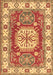 Geometric Brown Traditional Rug, tr737brn