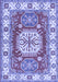 Geometric Blue Traditional Rug, tr737blu