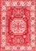 Geometric Red Traditional Area Rugs