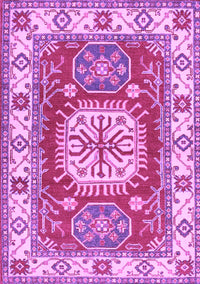 Geometric Purple Traditional Rug, tr737pur