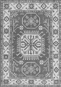 Geometric Gray Traditional Rug, tr737gry