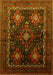 Machine Washable Persian Yellow Traditional Rug, wshtr738yw