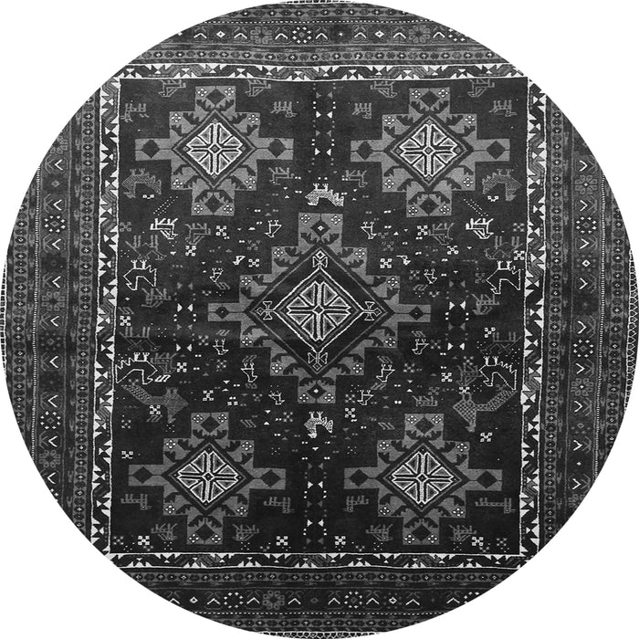 Square Persian Gray Traditional Rug, tr738gry