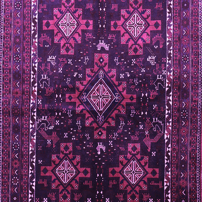 Machine Washable Persian Purple Traditional Area Rugs, wshtr738pur