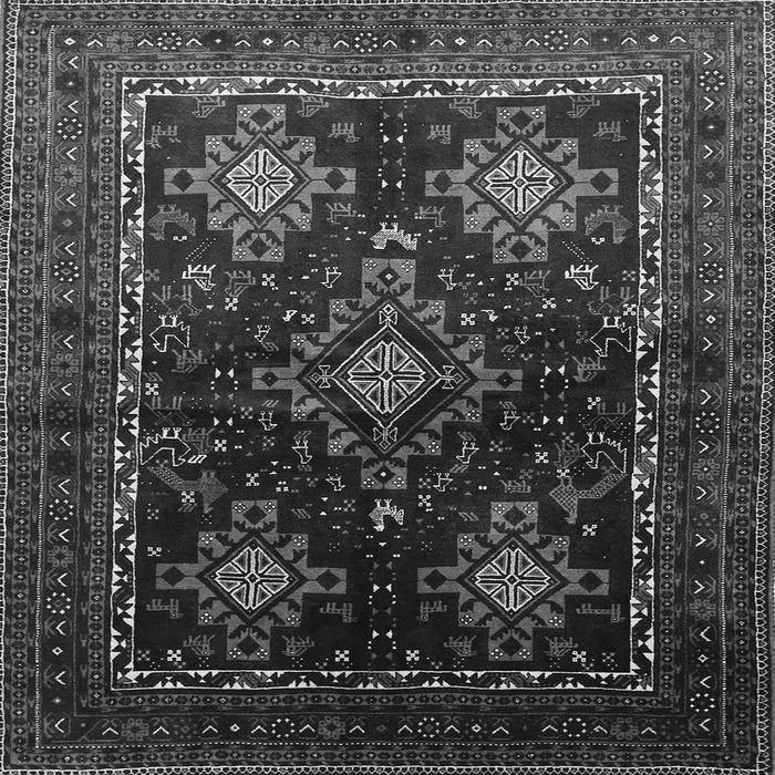 Serging Thickness of Persian Gray Traditional Rug, tr738gry