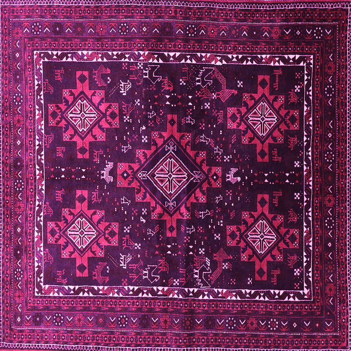 Square Persian Pink Traditional Rug, tr738pnk