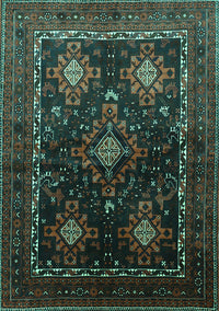 Persian Turquoise Traditional Rug, tr738turq