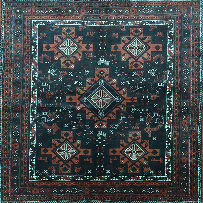 Square Persian Light Blue Traditional Rug, tr738lblu