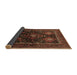 Sideview of Persian Brown Traditional Rug, tr738brn