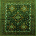 Serging Thickness of Persian Green Traditional Rug, tr738grn