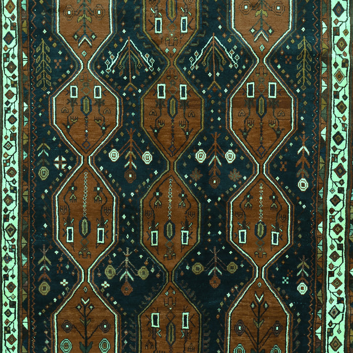 Machine Washable Persian Turquoise Traditional Area Rugs, wshtr739turq