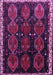 Machine Washable Persian Purple Traditional Area Rugs, wshtr739pur