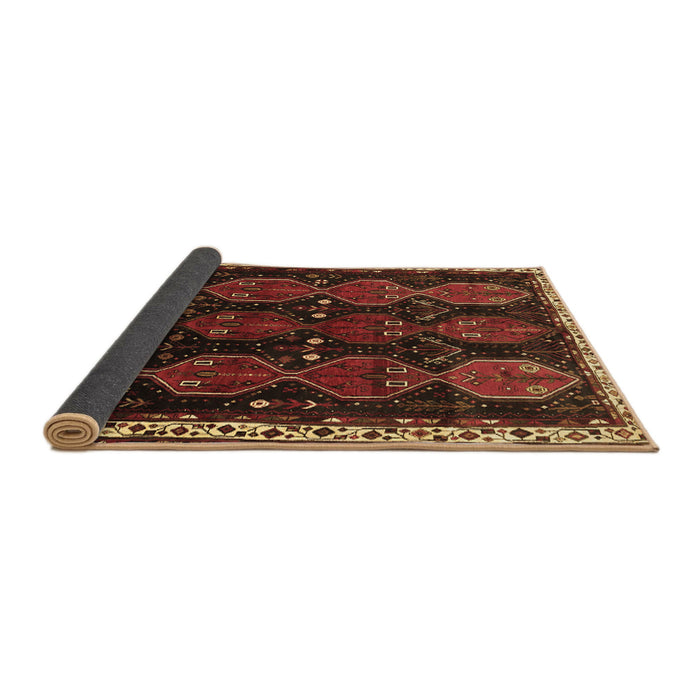 Sideview of Persian Brown Traditional Rug, tr739brn