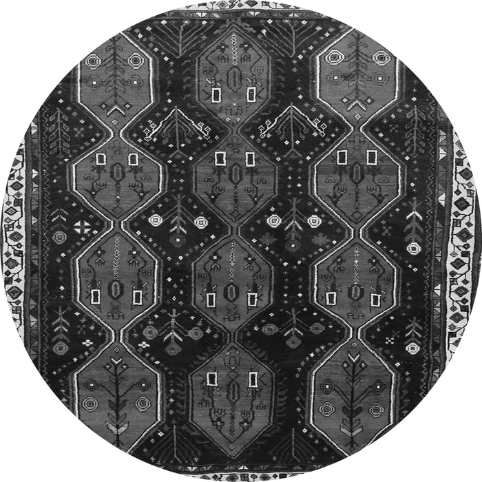 Square Persian Gray Traditional Rug, tr739gry