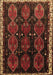 Machine Washable Persian Brown Traditional Rug, wshtr739brn