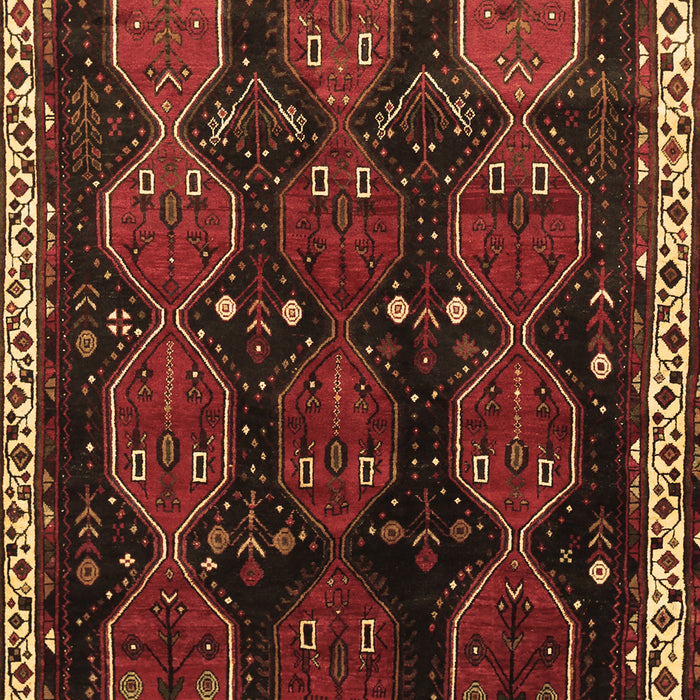 Machine Washable Persian Brown Traditional Rug, wshtr739brn