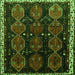 Serging Thickness of Persian Green Traditional Rug, tr739grn