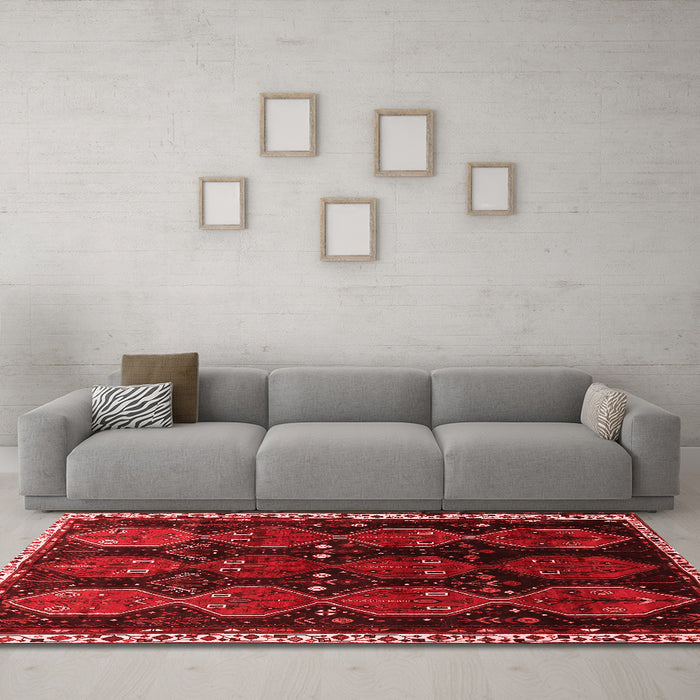 Traditional Red Washable Rugs