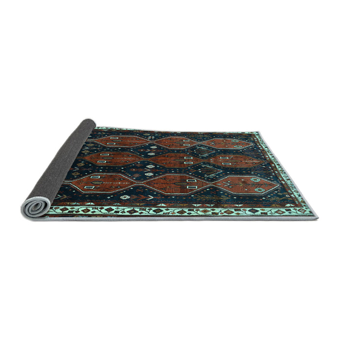 Sideview of Persian Light Blue Traditional Rug, tr739lblu