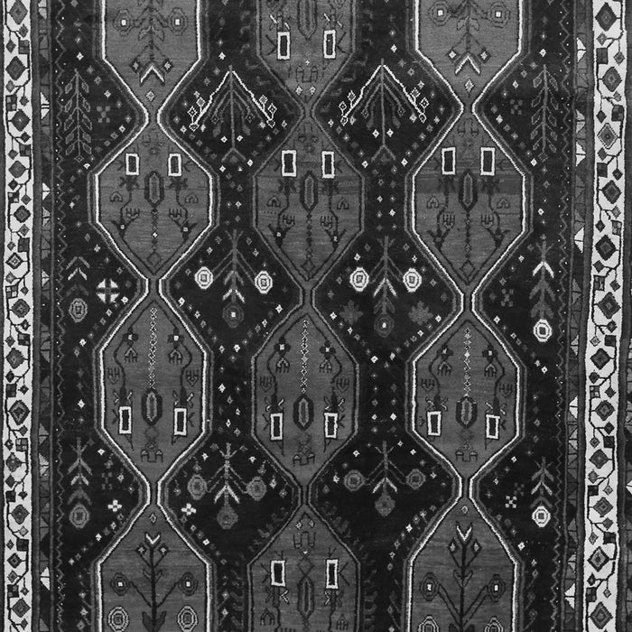 Serging Thickness of Machine Washable Persian Gray Traditional Rug, wshtr739gry