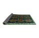 Sideview of Persian Turquoise Traditional Rug, tr739turq