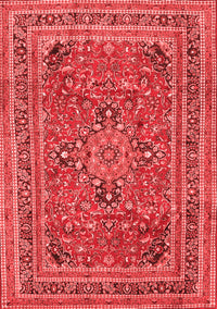 Medallion Red Traditional Rug, tr73red