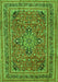 Medallion Green Traditional Rug, tr73grn