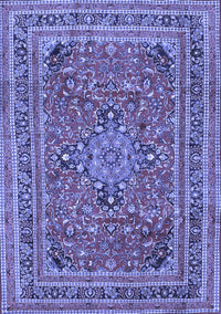 Medallion Blue Traditional Rug, tr73blu