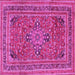 Square Medallion Pink Traditional Rug, tr73pnk