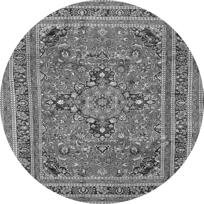 Square Medallion Gray Traditional Rug, tr73gry