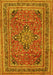 Medallion Yellow Traditional Rug, tr73yw