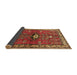 Sideview of Persian Brown Traditional Rug, tr740brn
