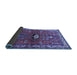Sideview of Persian Blue Traditional Rug, tr740blu