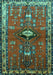 Persian Turquoise Traditional Rug, tr740turq