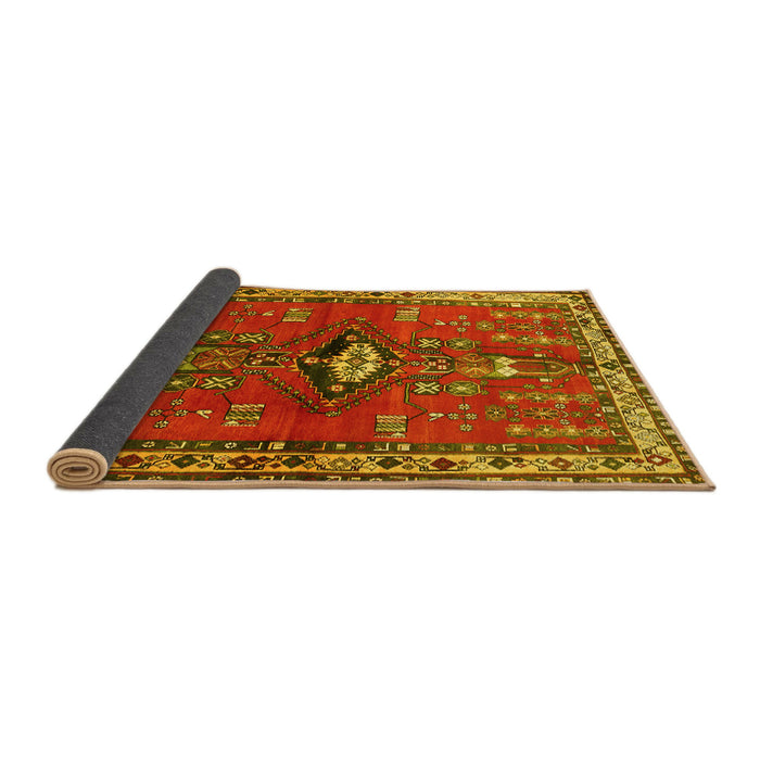 Sideview of Persian Yellow Traditional Rug, tr740yw