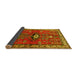 Sideview of Persian Yellow Traditional Rug, tr740yw
